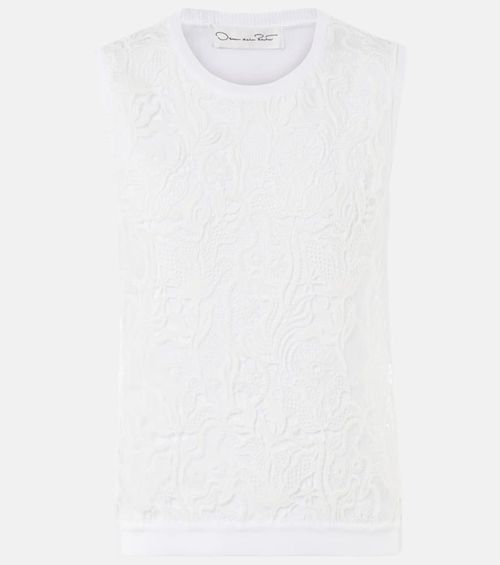Oscar de la Renta Guipure lace top