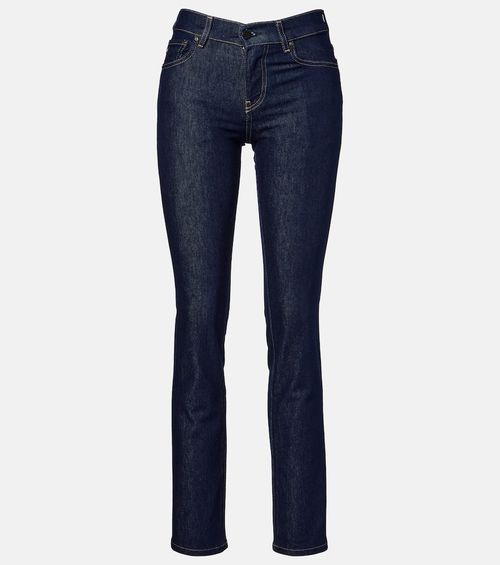 Cologne mid-rise straight jeans
