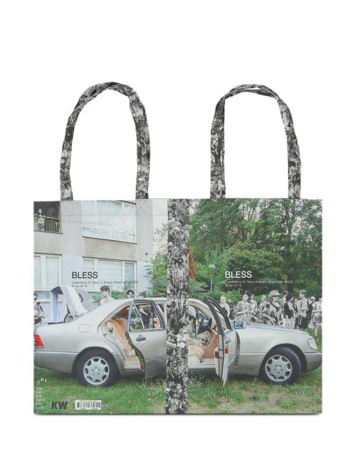 Printed tote bag - Green