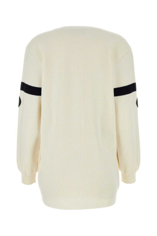 Ivory Wool Blend Cardigan