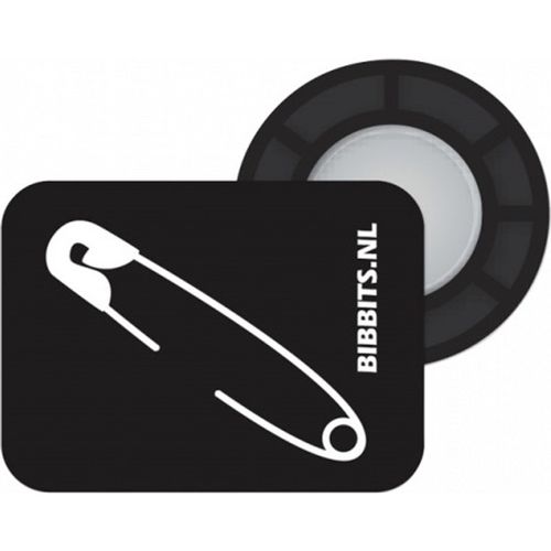 Magnetic bib holders with safety pins Bibbits
