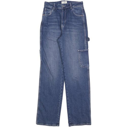 TALLY WEIJL Womens Blue Regular Straight Denim Jeans W28 L32 Utility Cargo Style