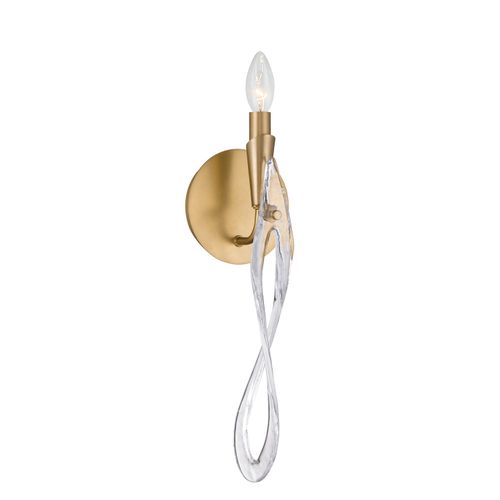 Legacy Brass Wall Sconce from the Glassara Collection