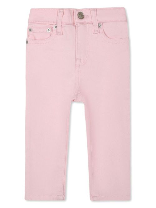 Logo-appliqué jeans - Pink