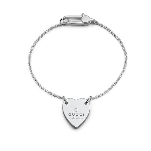 Heart bracelet with trademark
