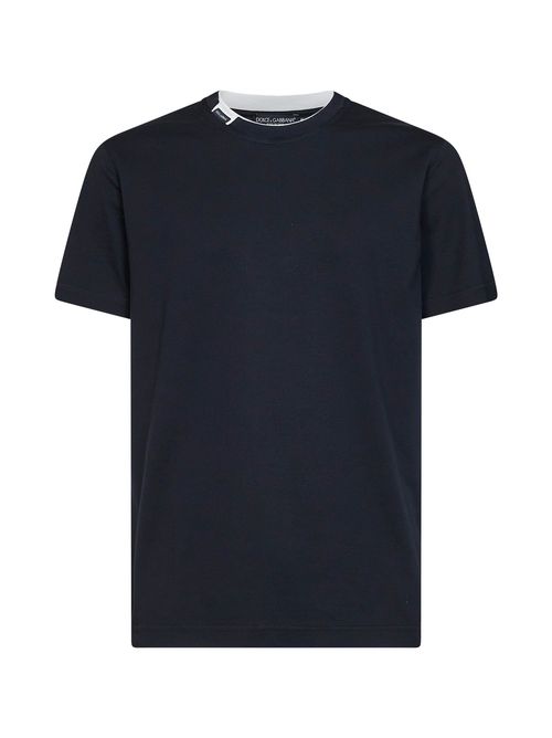 Cotton Jersey T-Shirt — Navy