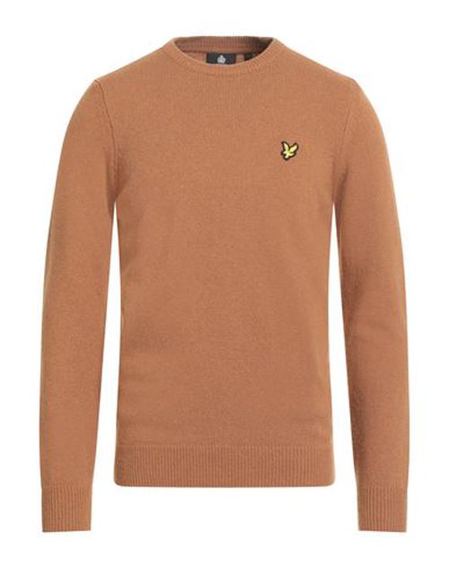 Vintage Man Sweater Tan Size S Wool, Polyamide