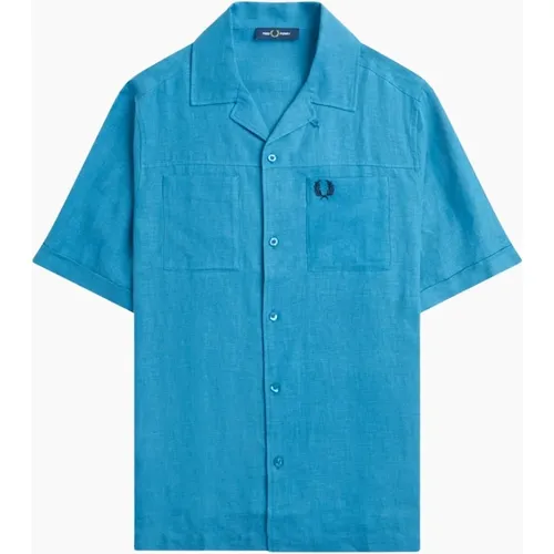 Men's Fred Perry Runaway Ocean Shirt