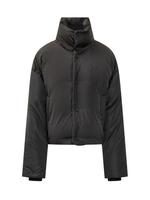 Black Mock Collar Jacket