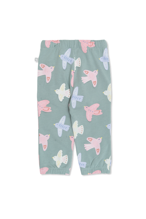 Sweatpants With Print, Unisex, Green