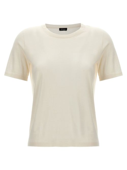 Cashmere and Silk T-Shirt — White