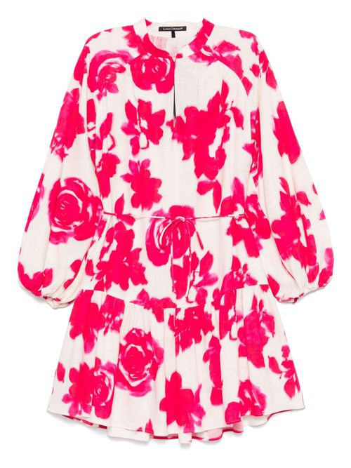Floral-print dress - Pink