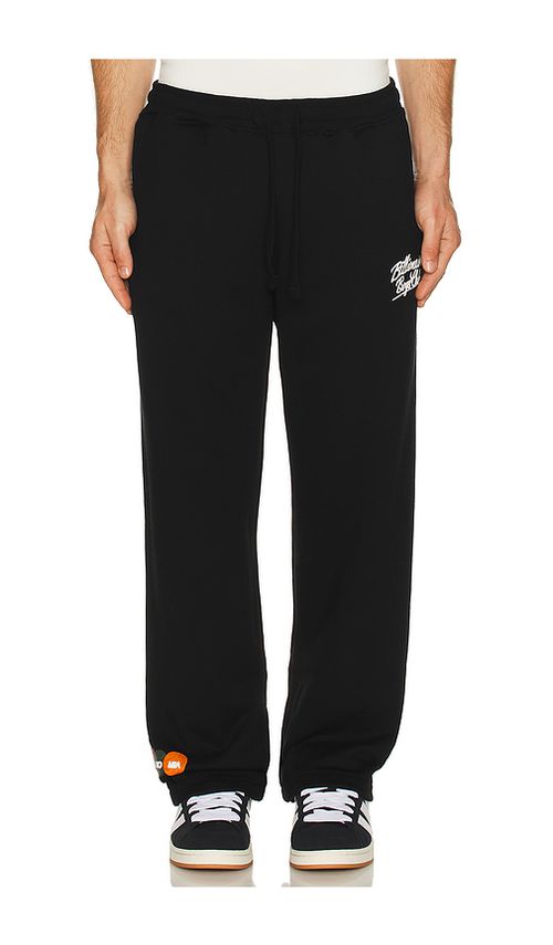 Billionaire Boys Club Script Sweatpants in Black. L. Also in S, M, XL/1X