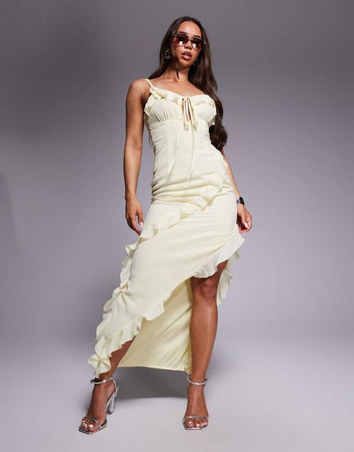 desiree formal flocked mesh dress Floral Flocked Mesh Dress