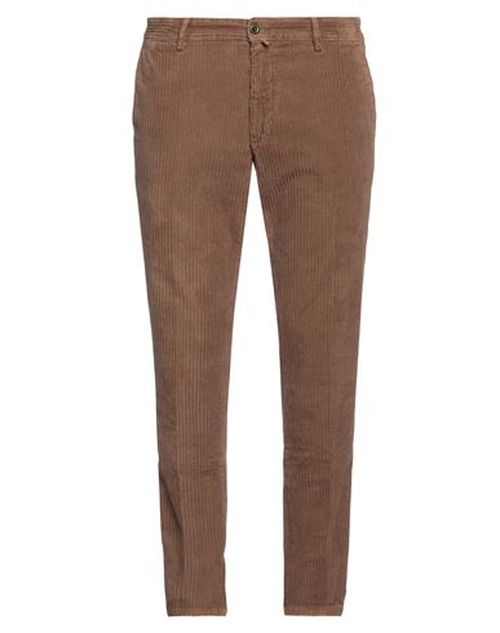 Man Pants Brown Size 40 Cotton, Elastane