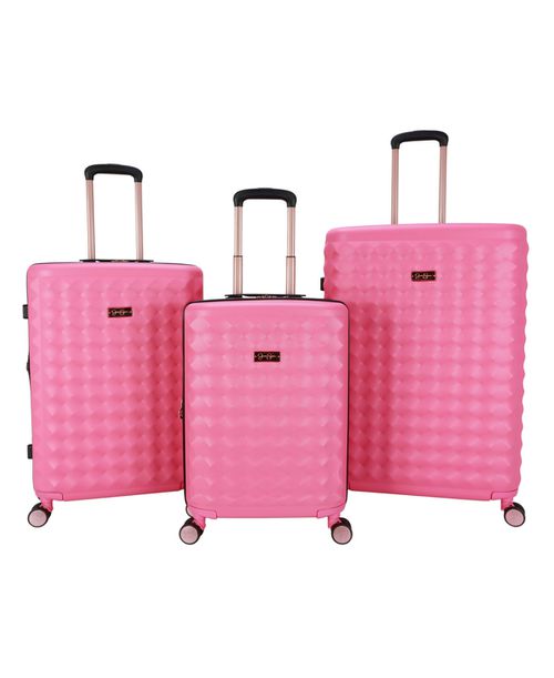 Vibrance 3 Piece Hardside Luggage Set - Pink