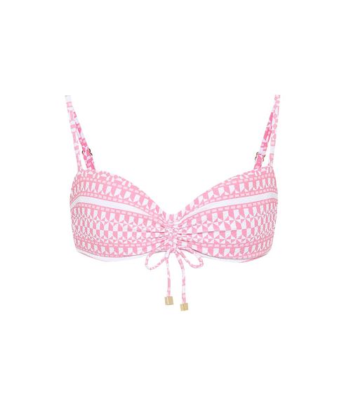 Heidi Klein Buenos Aires printed bandeau bikini top