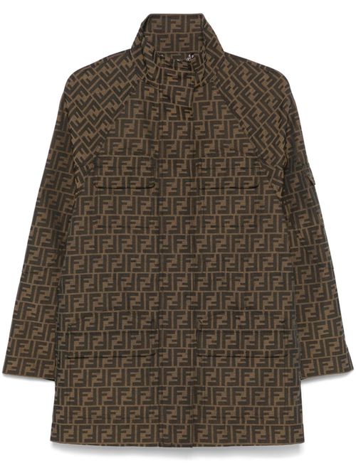 FF canvas short coat - Brown
