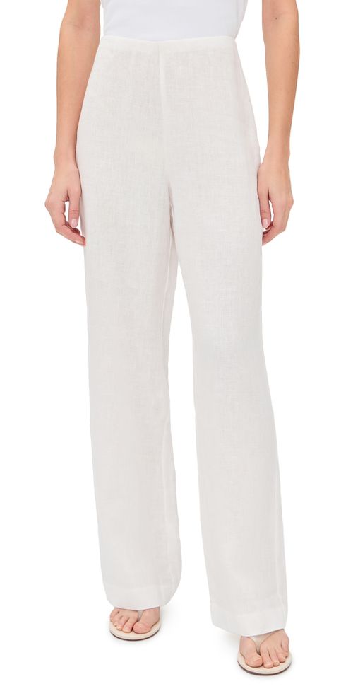 Andrine Linen Pants White