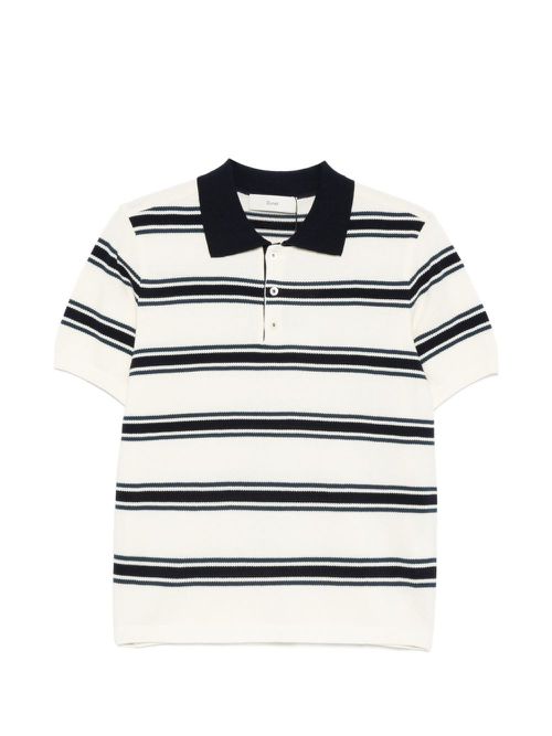 Striped Cotton Polo Shirt