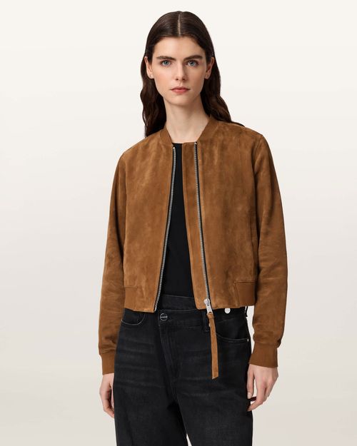 Orten Suede Bomber Jacket