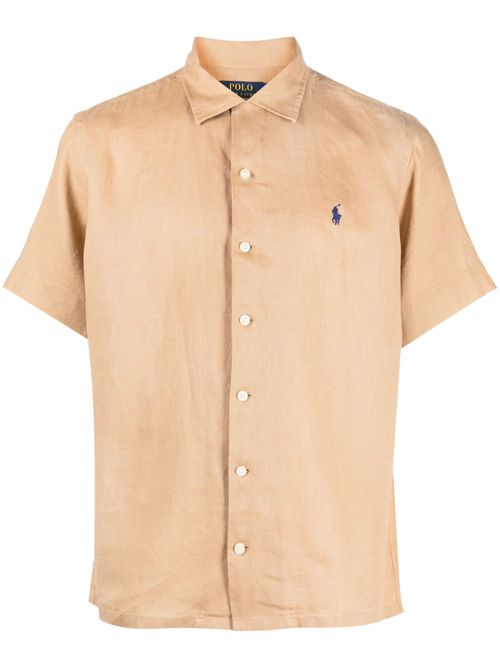 Polo Pony linen shirt - Brown