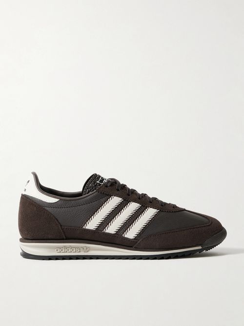 Sl 72 Og Suede And Leather Sneakers - Brown