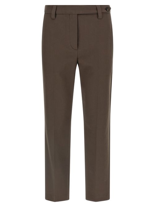 Cotton Trousers Pants Brown