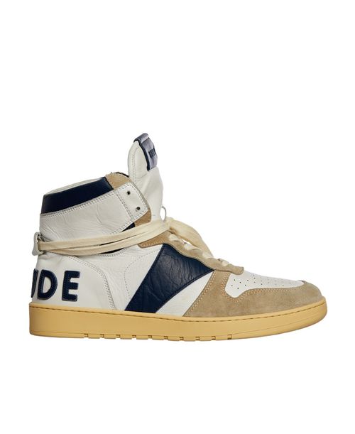 High-top lace-up sneakers
