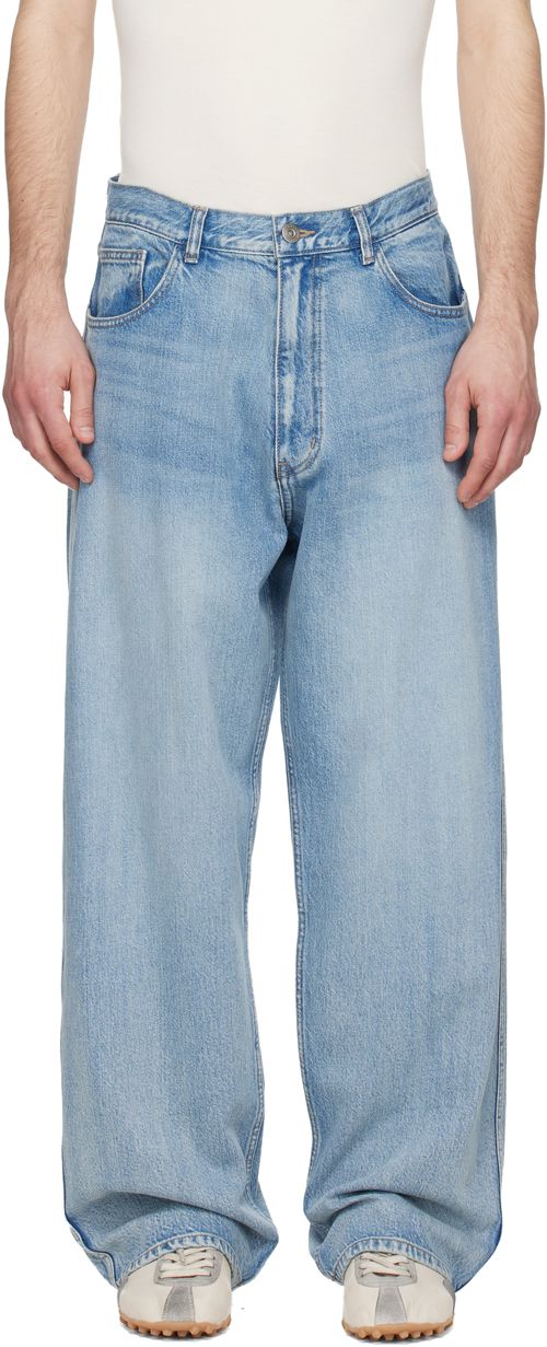 Blue Semi-Flare Jeans