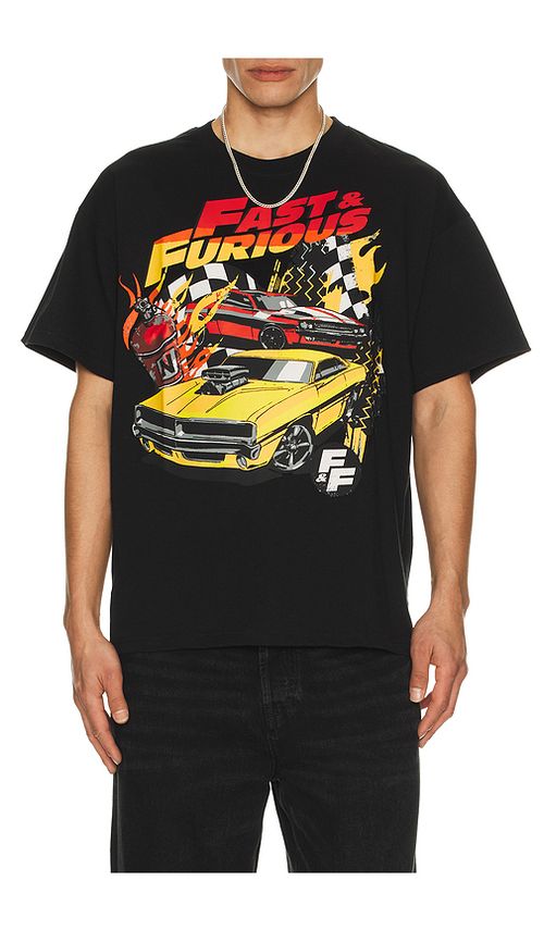 REASON Fast & Furious Tee in Black. L. Also in S, M, XL/1X