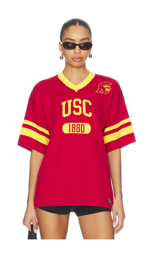 Hype and Vice University Of Southern California Knitted Jersey Tee in Red. - L also in M, S
