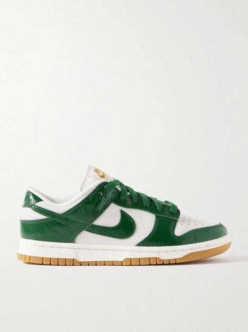 Dunk Low Lx Nbhd Textured And Smooth Leather Sneakers - Green