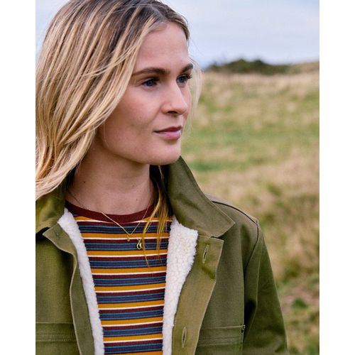 Saltrock Womens Sherpa Lined Utility Jacket - Green - Size: 8