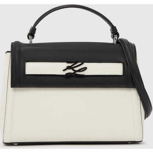 Karl Lagerfeld - K/autograph Color-block-tasche, Damen, Schwarz/weiss, Größe: One