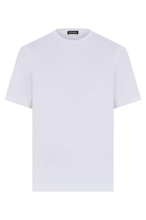 Cotton Crew Neck T-Shirt — White