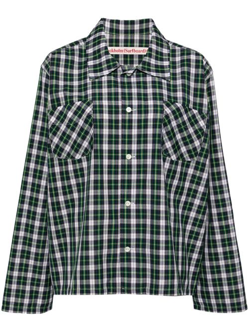 Logo-print shirt - Green