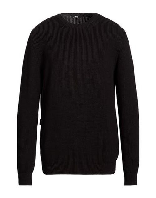 Man Sweater Black Size XL Cotton, Acrylic
