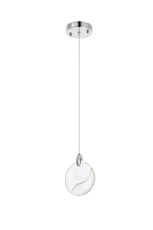 Chrome LED Pendant from the Avery Collection