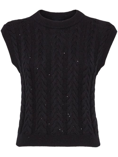 Dazzling vest - Black