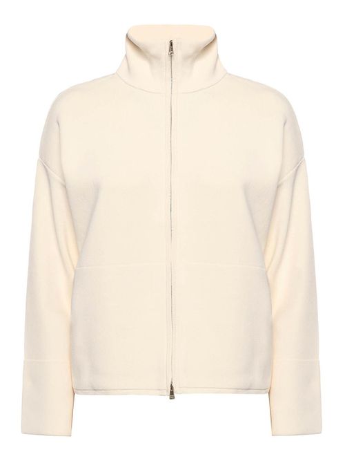 Viscose crepe cardigan