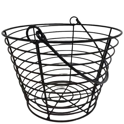 TEMU Contemporary Metal Wire Storage Basket With Handles, , Multipurpose Organizer For Kitchen, Eggs, Golf Balls, And Household Items, Basket