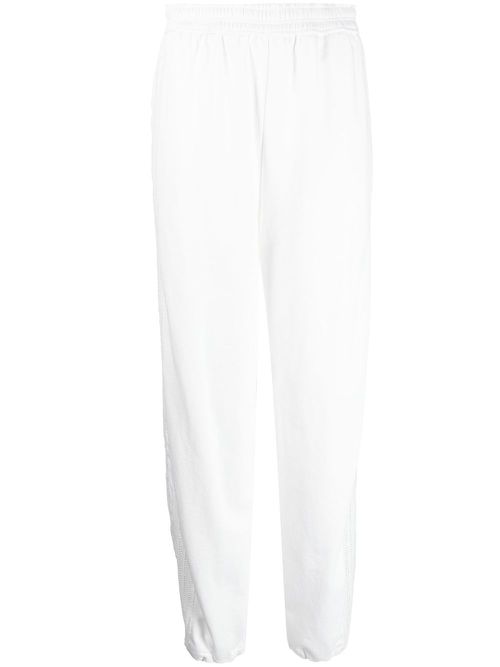 Cut out-detail track pants - White