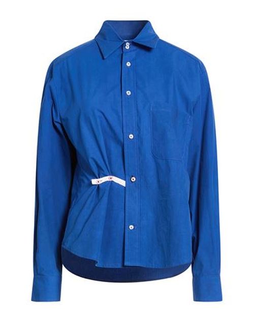 Woman Shirt Blue Size XS Cotton