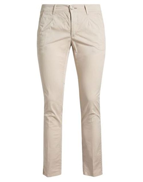 Man Pants Beige Size 30 Cotton, Elastane