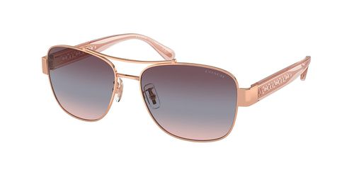 Coach HC7161 CR617 93310J Women’s Sunglasses Gold Size 56