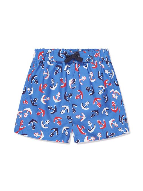 Anchor-print shorts - Blue