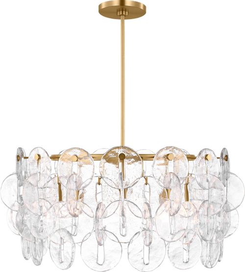 Burnished Brass Chandelier from the Candace Collection