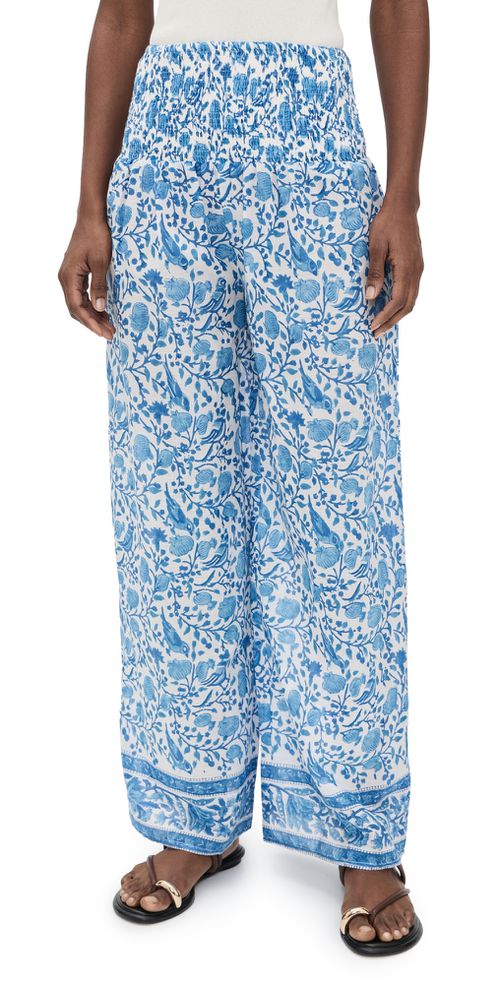 Beach Pants Blue White