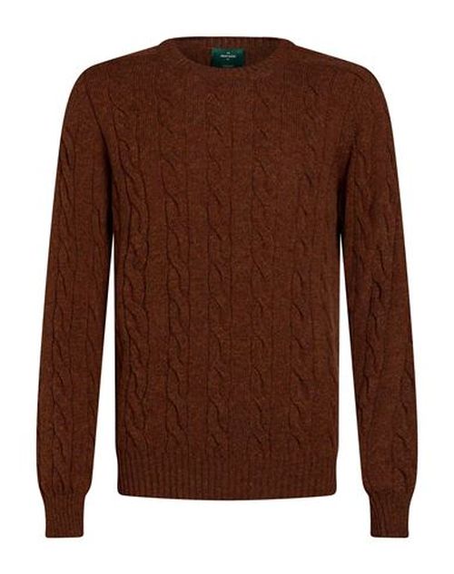 Man Sweater Dark brown Size 40 Virgin Wool